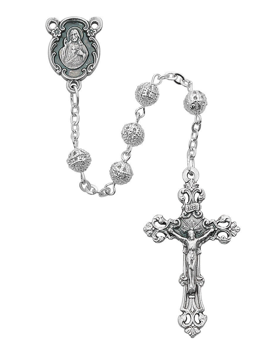 Silver Filagree Rosary