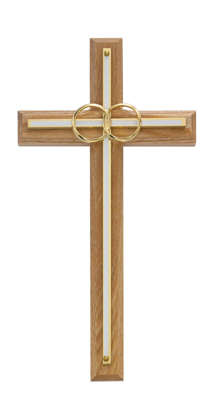 Wedding Cross with Rings