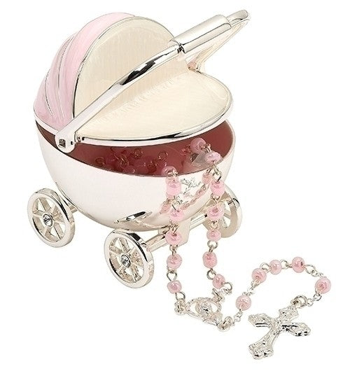 Pink Carriage with Rosary