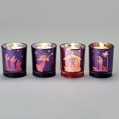 Nativity Scene Votive Holders