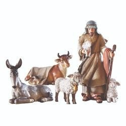 Bethlehem Nights Shepherd and Animals Set