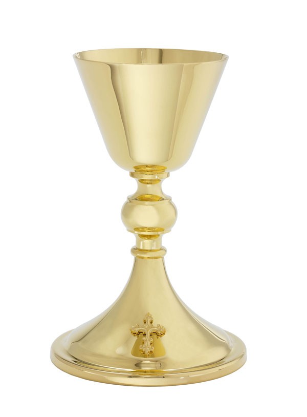 Gold Plated Chalice w/Paten