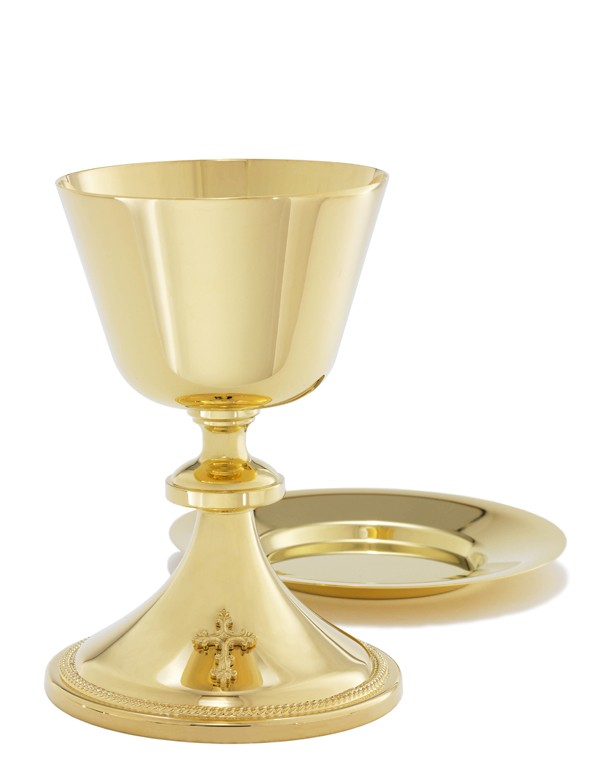 Gold Plated Chalice w/Paten