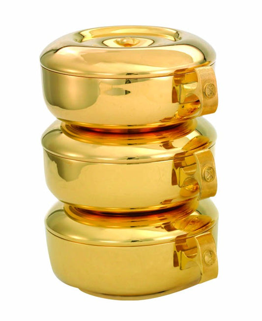 Gold Plated Triple Stacking Ciborias