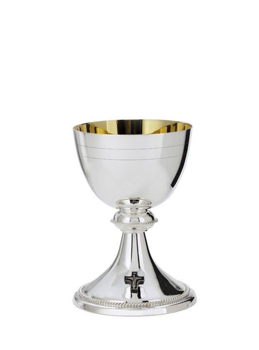 Silver Plated Chalice with Cross