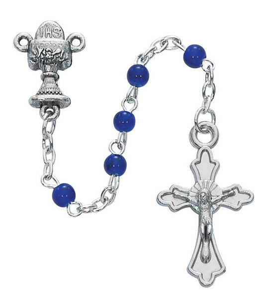 Blue Communion Rosary