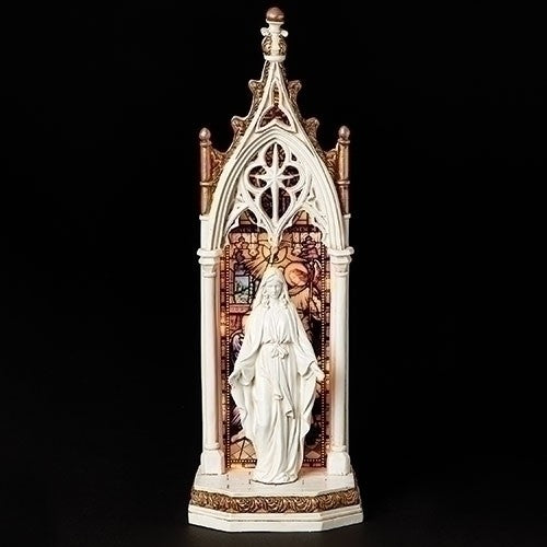 Our Lady of Grace Arch Window Figure