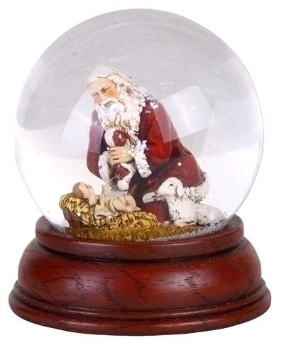 Kneeling Santa Water Dome