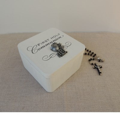 White Keepsake Box