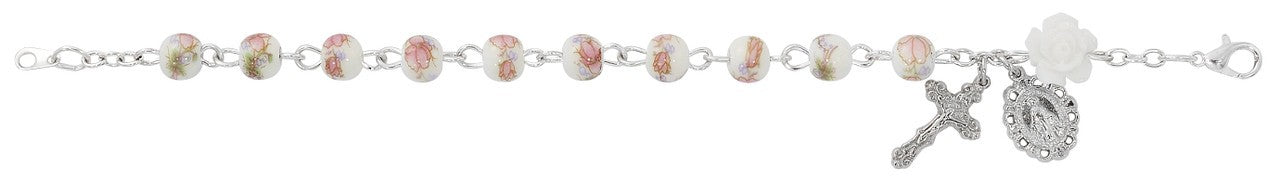 Pink Ceramic Beads Bracelet