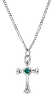 Emerald Cross w/Chain