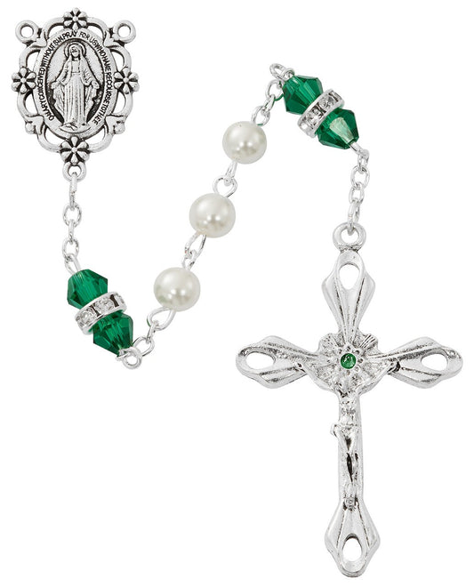 Pearl Emerald Rosary