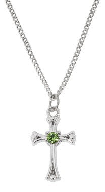 Peridot Cross w/Chain