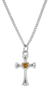 Topaz Cross w/Chain