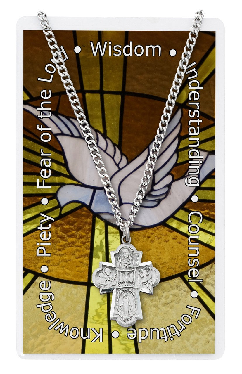 4-Way Medal Prayer Card Set