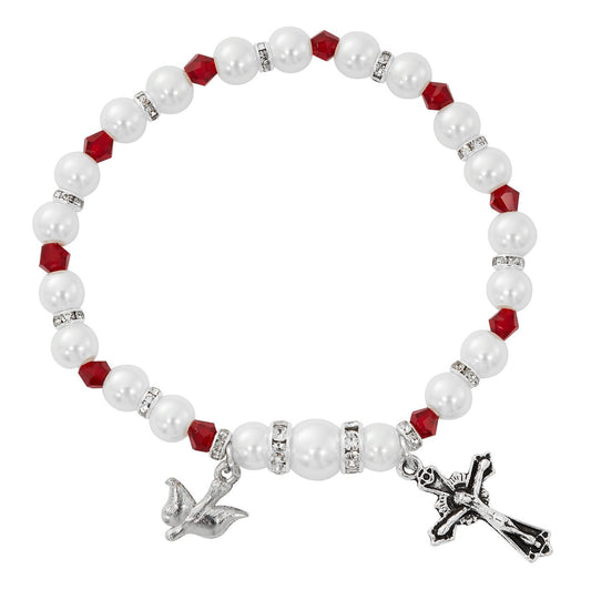 Garnet Holy Spirit Stretch Bracelet