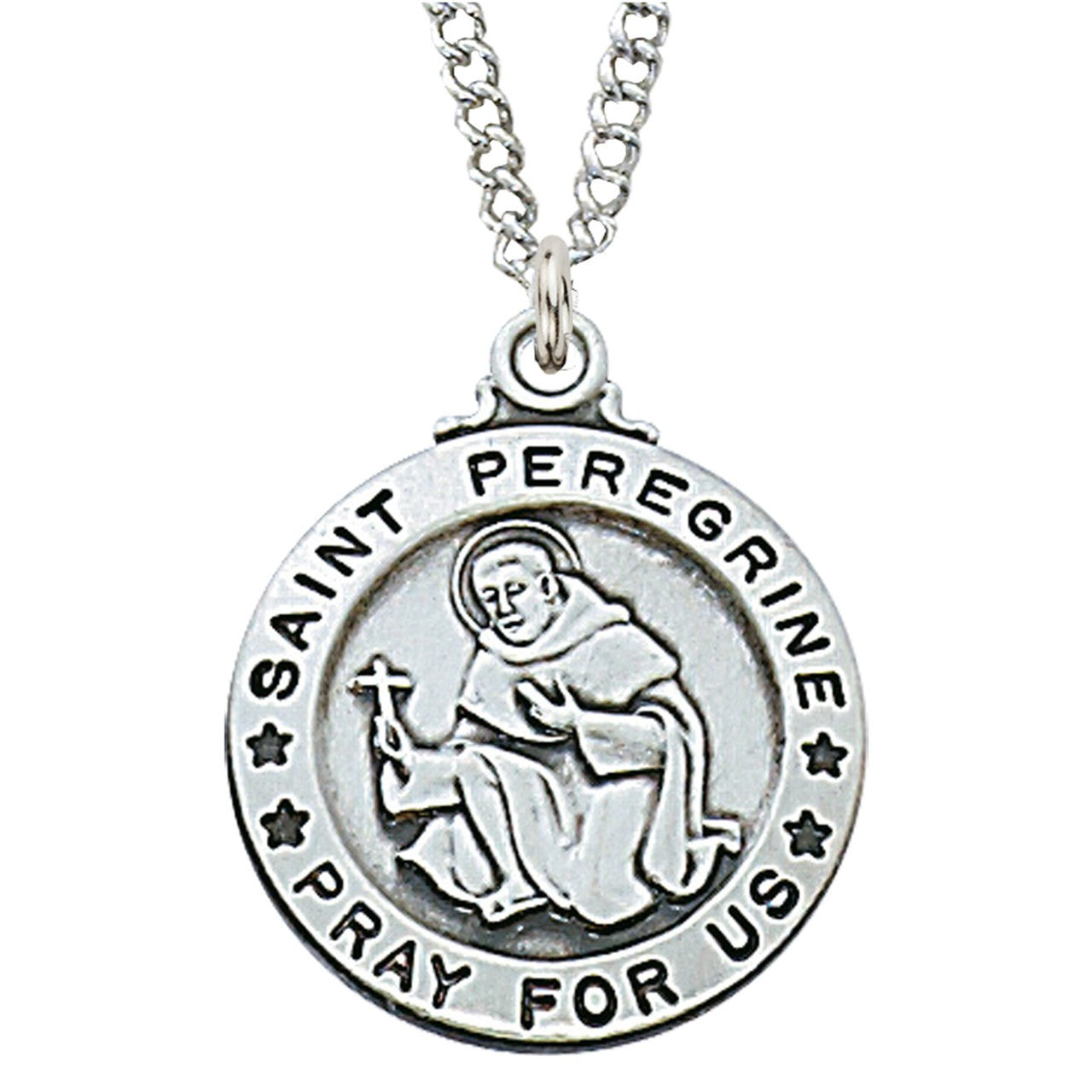 St. Peregrine Sterling Silver Medal