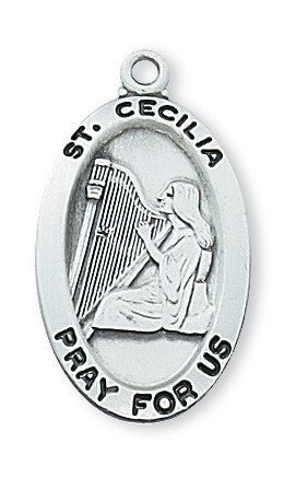 St. Cecilia Sterling Silver Medal