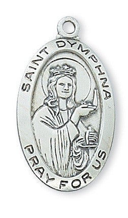 St. Dymphna Sterling Silver Medal