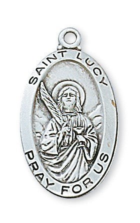 St. Lucy Sterling Silver Medal