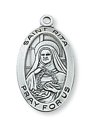 St. Rita Sterling Silver Medal