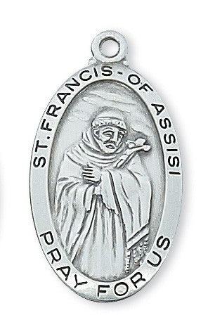 St. Francis of Assis Sterling Silver Medal