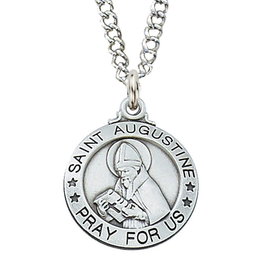 St. Augustine Sterling Silver Medal