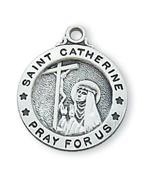 St. Catherine of Siena Sterling Silver Medal