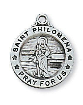 St. Philomena Sterling Silver Medal