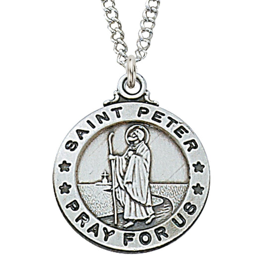 St. Peter Sterling Silver Medal