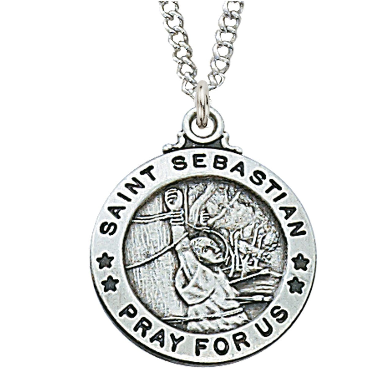 St. Sebastian Sterling Silver Medal