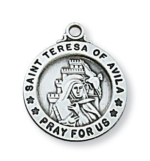 St. Teresa of Avila Sterling Silver Medal