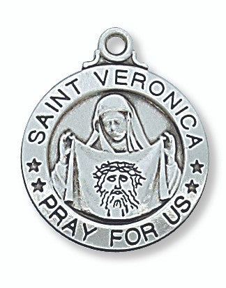 St. Veronica Sterling Silver Medal