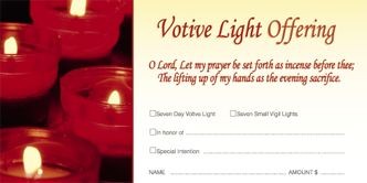 Votive Light Offering Envelope