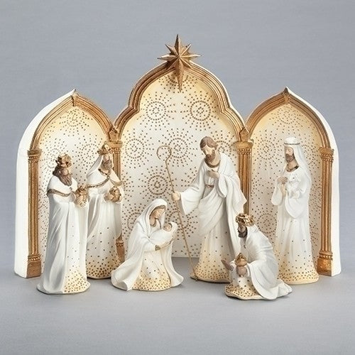 Nativity with Triptych Backdrop