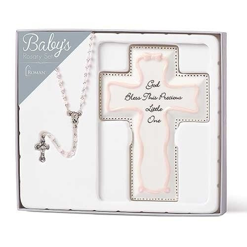 Pink Cross and Rosary