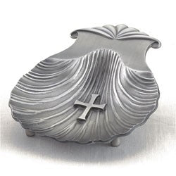 Silver Oxidized Baptism Shell