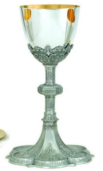 Silver Plated Chalice w/Paten