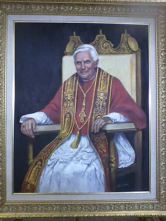 Pope Benedict XVI Oil Painting