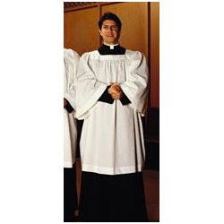 Surplice - Clergy Comfort Square Neck Poly Cotton