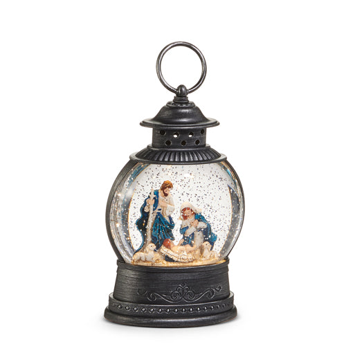 Lighted Nativity Water Lantern