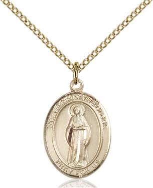 Gold Filled Virgin Of The Globe Pendant