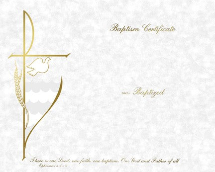 Baptism Certificate - Blank