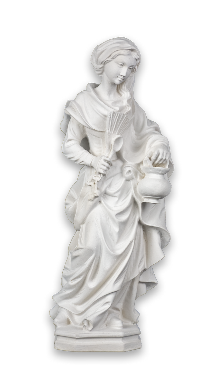 11.5" White Kitchen Madonna Statue