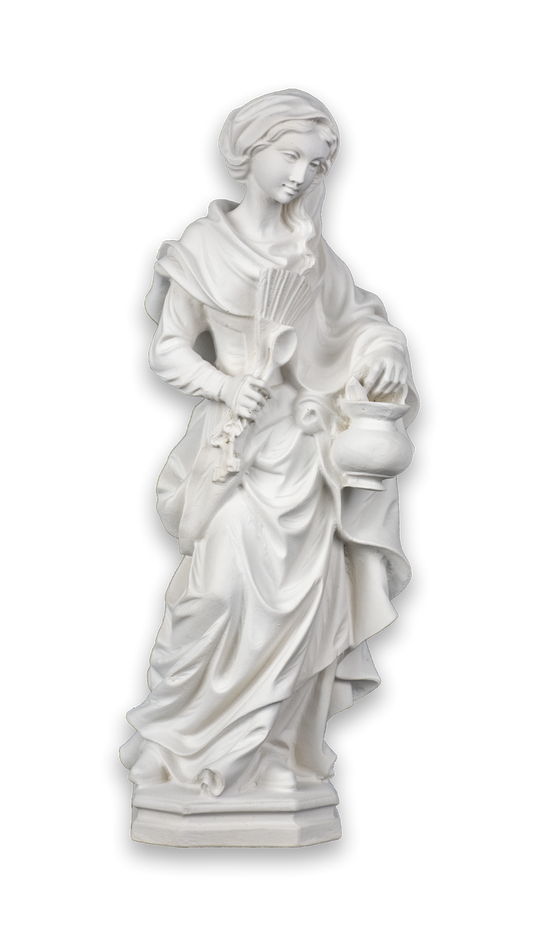11.5" White Kitchen Madonna Statue