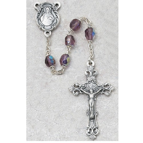 6mm Dark Amethyst/February Rosary