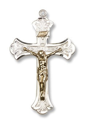 Two-Tone GF/SS Crucifix Pendant