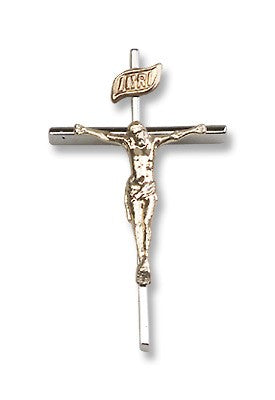 Two-Tone GF/SS Crucifix Pendant