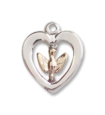 Two-Tone GF/SS Holy Spirit Pendant