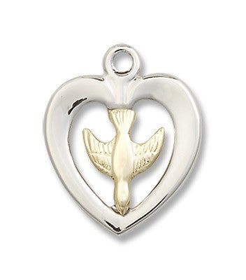 Two-Tone GF/SS Holy Spirit Pendant